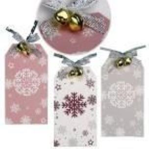 Opakowanie Zawieszki prezentowe 5x9cm 6szt