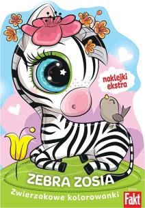 Okładka książki Zebra Zosia naklejki ekstra