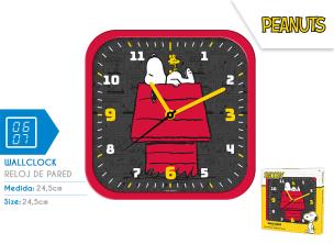 Opakowanie Zegar ścienny kwadratowy Snoopy PT00021