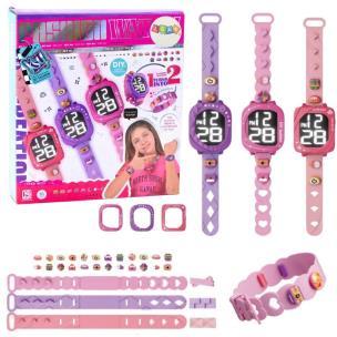 Zegarek DIY dziecięce wymienne opaski. Wydawca: Leantoys. Multiszop.pl Opakowanie Zegarek DIY dziecięce wymienne opaski