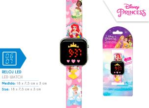 Zegarek LED z kalendarzem Disney Princess PN4463. Wydawca: Kids Euroswan. Multiszop.pl Opakowanie Zegarek LED z kalendarzem Disney Princess PN4463
