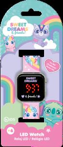 Zegarek LED z kalendarzem Sweet Dreams KL11621. Wydawca: Kids Euroswan. Multiszop.pl Opakowanie Zegarek LED z kalendarzem Sweet Dreams KL11621