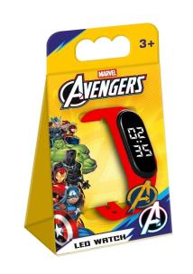 Opakowanie Zegarek LED Z Przypinką Avengers