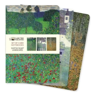 Opakowanie Zestaw 3 notatników Midi Gustav Klimt Krajobrazy