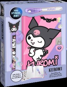 Opakowanie Zestaw 3w1 pamiętnik długopisy naklejki Kuromi KU00023