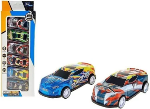 Opakowanie Zestaw 6 aut metalowych 26,5x9x2,6cm