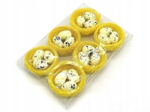 Opakowanie Zestaw 6 gniazdek z jajkami 6x6cm