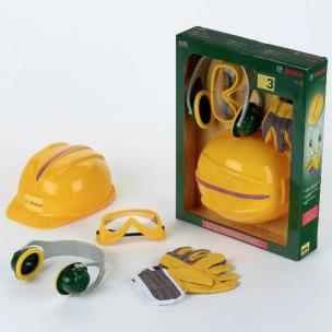 Zestaw akcesoriów Bosch z kaskiem. Wydawca: Malik. Multiszop.pl Opakowanie Zestaw akcesoriów Bosch z kaskiem