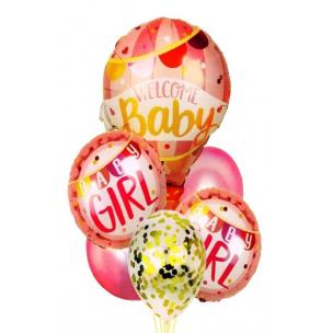 Opakowanie Zestaw balonów Baby Girl 6szt