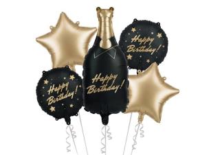 Opakowanie Zestaw balonów foliowych Butelka Happy Birthday