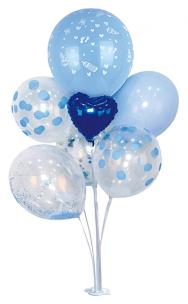 Okładka książki Zestaw balonów niebieski 7szt mix PARTY GO