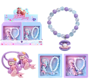 Opakowanie Zestaw biżuterii gumki bransoletka syreny MIX