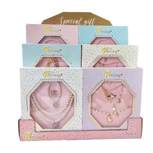 Opakowanie Zestaw biżuterii w opakowaniu prezentowym różowy
