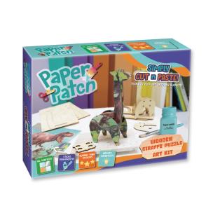 Zestaw decoupage Paper Patch - Puzzle Żyrafa drewn. Wydawca: Strigo. Multiszop.pl Opakowanie Zestaw decoupage Paper Patch - Puzzle Żyrafa drewn
