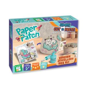 Zestaw decoupage Paper Patch - Szkatułka z kotkiem. Wydawca: Strigo. Multiszop.pl Opakowanie Zestaw decoupage Paper Patch - Szkatułka z kotkiem