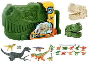 Zestaw dinozaurów. Wydawca: Merkpol. Multiszop.pl Opakowanie Zestaw dinozaurów