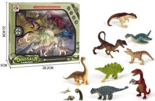 Zestaw dinozaurów. Wydawca: Merkpol. Multiszop.pl Opakowanie Zestaw dinozaurów