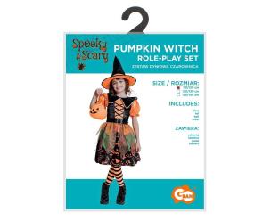 Opakowanie Zestaw dla dzieci Dyniowa Czarownica rozm. 110/120