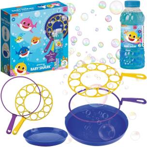 Zestaw do baniek mydlanych - Baby Shark. Wydawca: Dodo. Multiszop.pl Opakowanie Zestaw do baniek mydlanych - Baby Shark