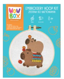 Opakowanie Zestaw do haftowania Radosne Kapibary WOW0272
