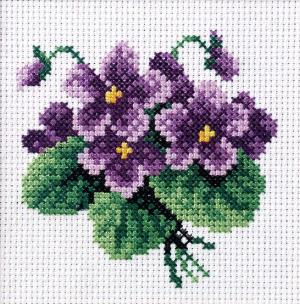 Opakowanie Zestaw do haftu krzyżykowego Fiołki