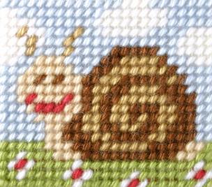 Opakowanie Zestaw do haftu Moje pierwsze wyszywanie Ślimak