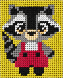 Opakowanie Zestaw do haftu Moje pierwsze wyszywanie Szop pracz