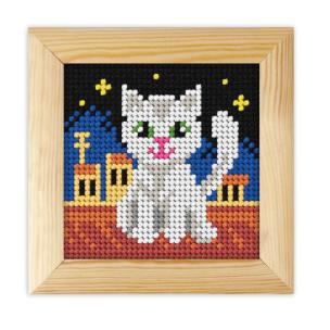 Opakowanie Zestaw do haftu z ramką Moje pierwsze wyszywanie Kotek