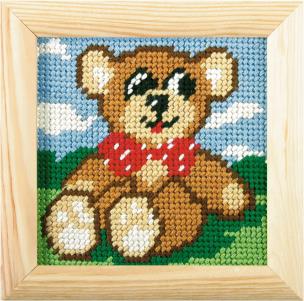 Opakowanie Zestaw do haftu z ramką Moje pierwsze wyszywanie Miś