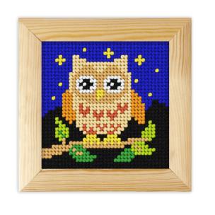 Opakowanie Zestaw do haftu z ramką Moje pierwsze wyszywanie Sówka