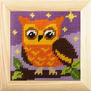 Opakowanie Zestaw do haftu z ramką Moje pierwsze wyszywanie Sówka