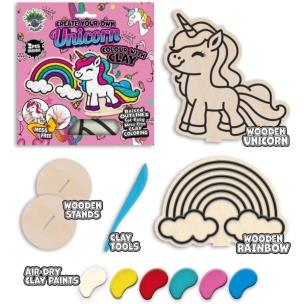 Opakowanie Zestaw do kolorowania plasteliną na drewnie