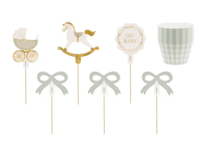 Zestaw do muffinek Oh Baby 6szt. Wydawca: PartyDeco. Multiszop.pl Opakowanie Zestaw do muffinek Oh Baby 6szt