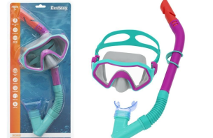 Zestaw do nurkowania fioletowy. Wydawca: Bestway. Multiszop.pl Opakowanie Zestaw do nurkowania fioletowy