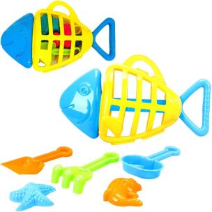 Zestaw do piasku ryba 7el. Wydawca: Trifox. Multiszop.pl Opakowanie Zestaw do piasku ryba 7el