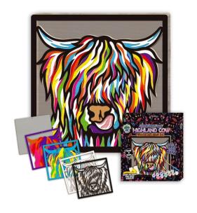 Opakowanie Zestaw do tworzenia obrazów z drewna - Krowa