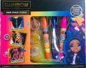 Zestaw do włosów Rainbow. Wydawca: BRANDED.ŚLIWIŃSKI. Multiszop.pl Opakowanie Zestaw do włosów Rainbow