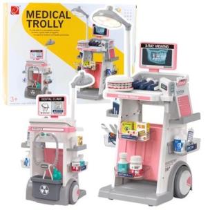 Opakowanie Zestaw doktor wózek medyczny różowy 26el