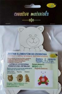 Opakowanie Zestaw elementów do zdobienia Misio BN 11x13cm