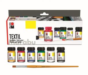 Opakowanie Zestaw farb do tkanin Textil starter 6x15ml