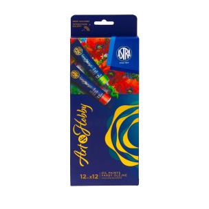 Zestaw farb olejnych Astra Art&Hobby 12x12ml. Wydawca: ASTRA art-pap. Multiszop.pl Opakowanie Zestaw farb olejnych Astra Art&Hobby 12x12ml
