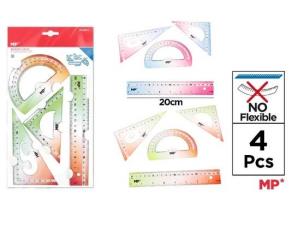 Opakowanie Zestaw geometryczny 4 elementy 20cm