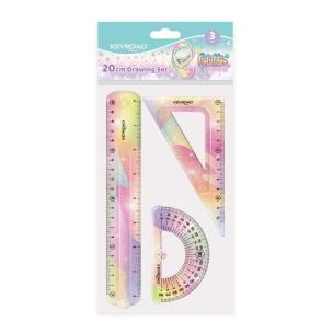 Opakowanie Zestaw geometryczny Glitter elastyczny 3el