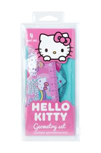 Opakowanie Zestaw geometryczny Hello Kitty Pink 4 sztuki