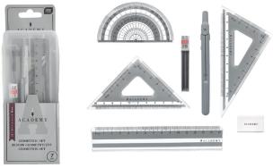 Opakowanie Zestaw geometryczny w pudelku Smart Academy 7el