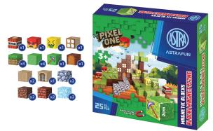 Opakowanie Zestaw klocków magnetycznych Astrafun Pixel One Farma 25 szt.