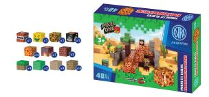 Opakowanie Zestaw klocków magnetycznych Astrafun Pixel One Lava 40 szt.
