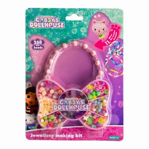 Opakowanie Zestaw koralików Gabby's Dollhouse Motyl 250 szt. + 2m gumki