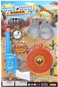 Zestaw kowbojski 5 elementów. Wydawca: Trifox. Multiszop.pl Opakowanie Zestaw kowbojski 5 elementów