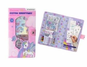 Opakowanie Zestaw kreatywny do kolorowania naklejki Unicorn